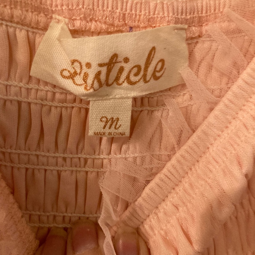 Listicle Blush Pink Maxi Dress - Picture 3 of 3